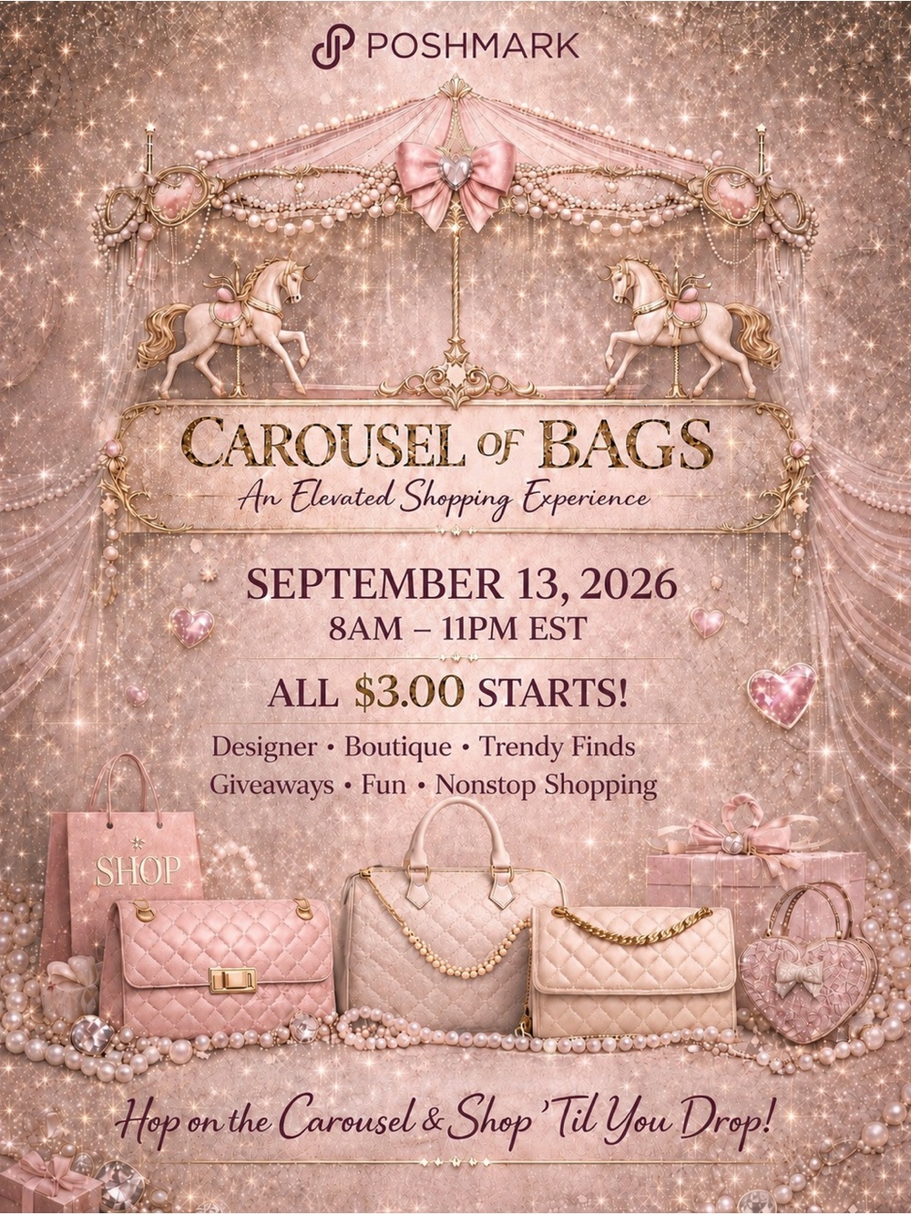 Carousel of Bags! 9/13/26 8am-11pm EST - Picture 1 of 3